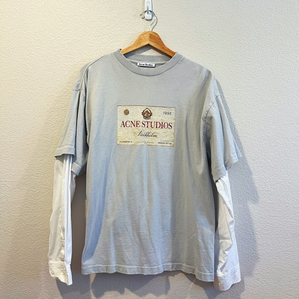Acne Studios Light Gray Layered Logo Long Sleeve Shirt
UNISEX
